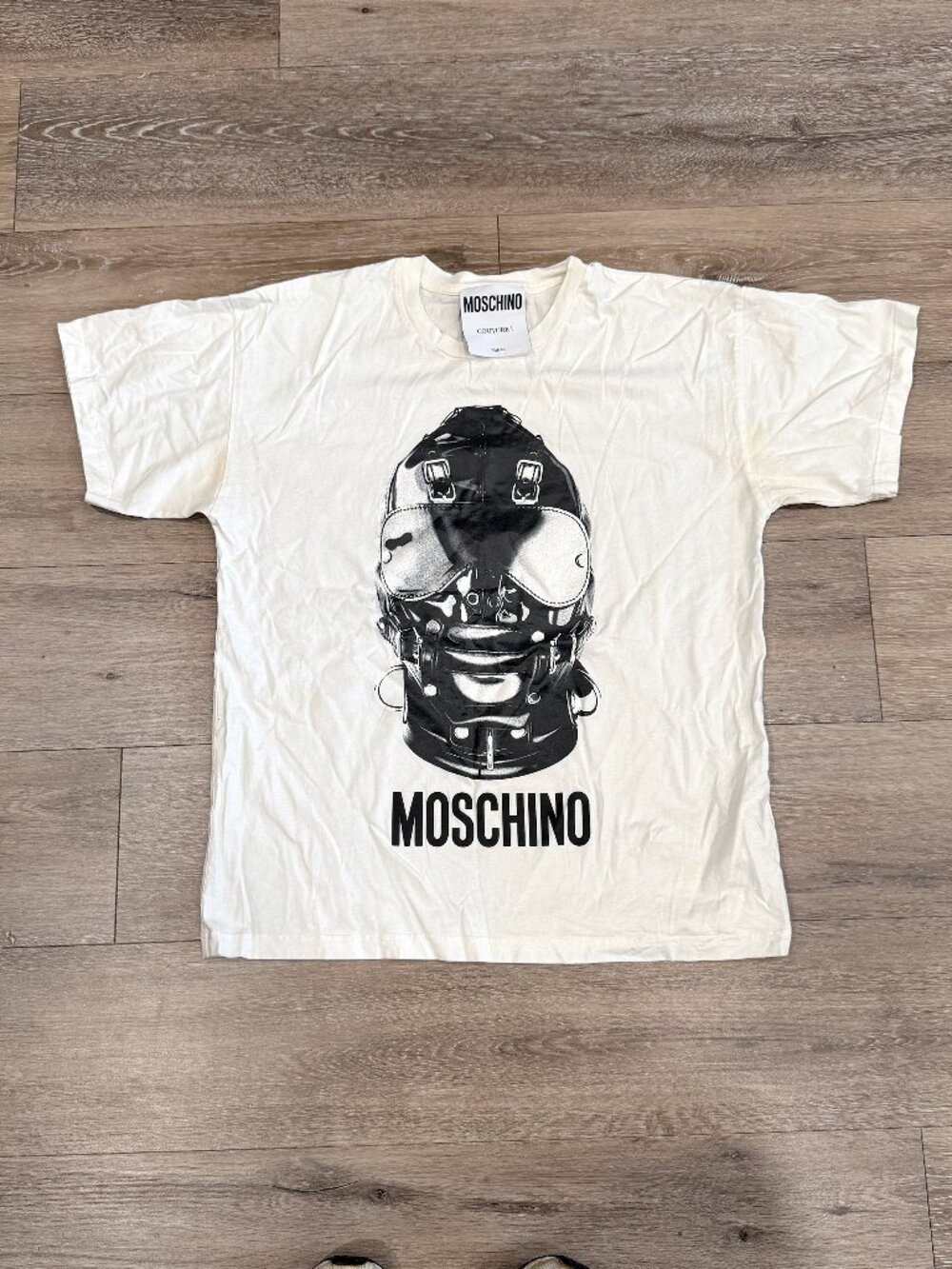 Moschino Latex Hood Graphic T-Shirt